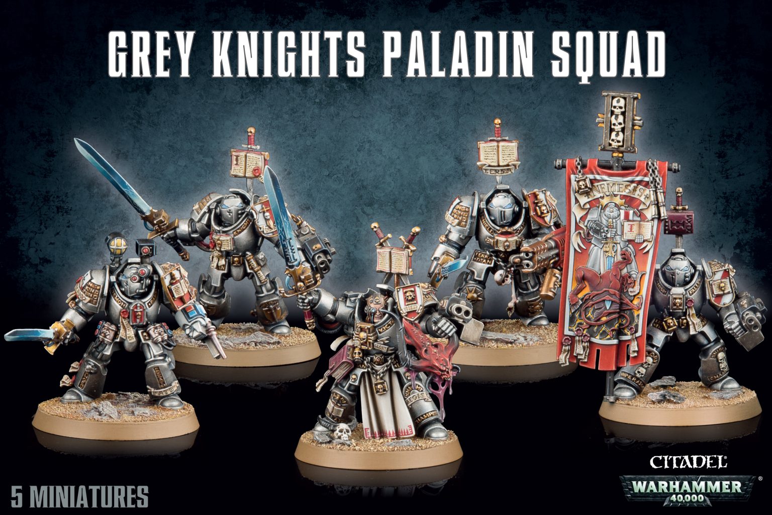 Warhammer 40.000 Grey Knights Paladin/Terminator Squad (Gebraucht) in St. Gallen für CHF 25